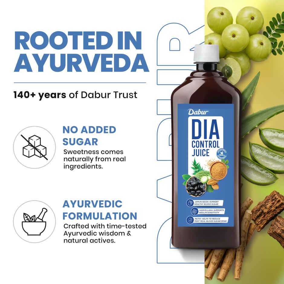 Dabur Dia Control Juice Supports Healthy Blood Sugar
