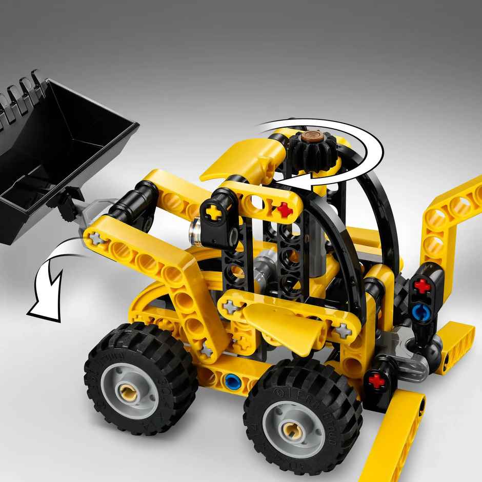 LEGO Technic Backhoe Loader Construction Toy Vehicle Set 42197 Building Blocks Toys for 7Y+