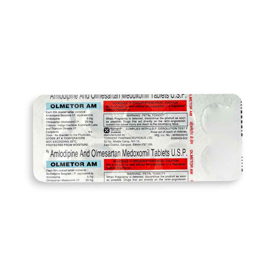Olmetor Am 5mg + 20mg Tablet