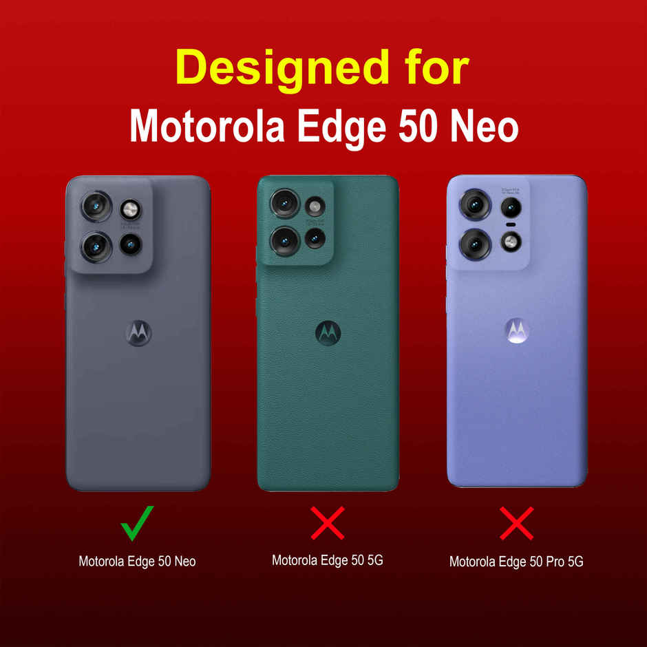 Zapcase Back Cover for Motorola Edge 50 Neo | Magic-Red
