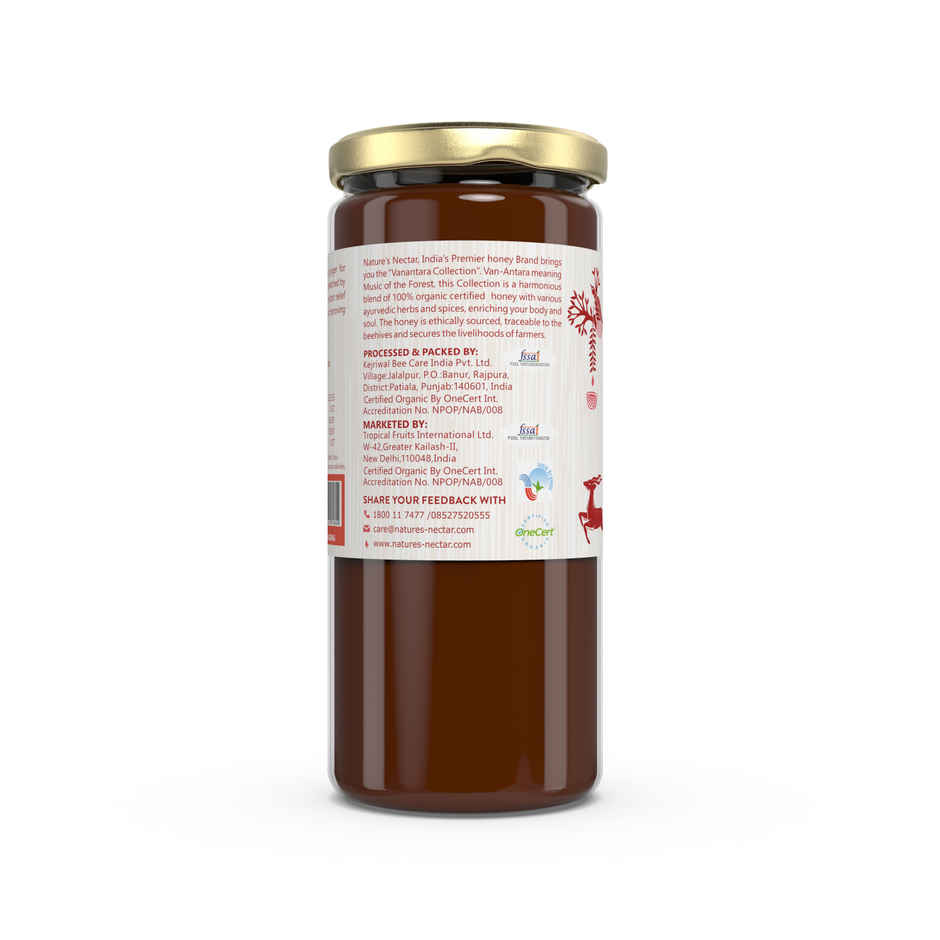 Nature's Nectar Organic Honey with Ginger for Cough