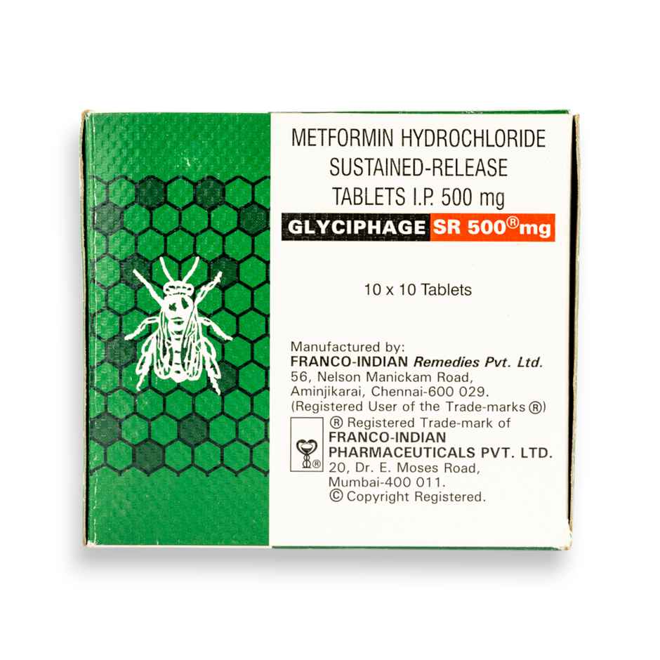 Glyciphage SR 500mg Tablet