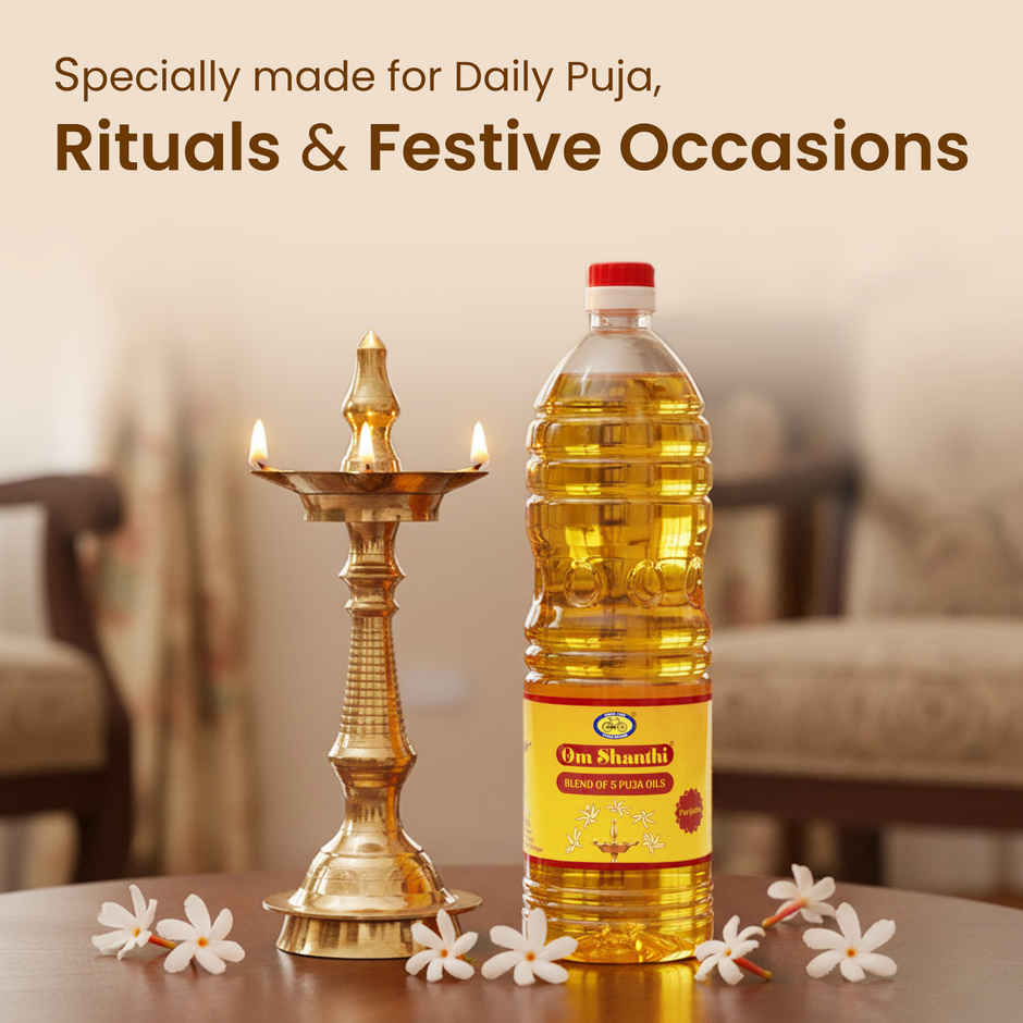 Om Shanthi Parijatha Puja Oil | Cycle