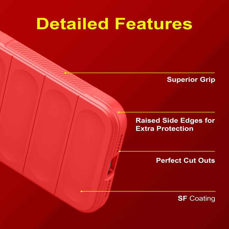 Zapcase Back Cover for OnePlus Nord CE 4 5G | Magic-Red