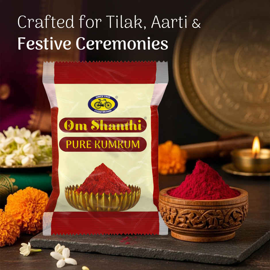 Om Shanthi Kumkum | Roli - Pouch | Cycle