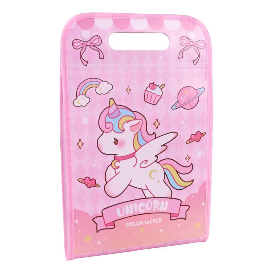 Toyshine Unicorn Theme 12 Pocket Expanding File Folder - Assorted