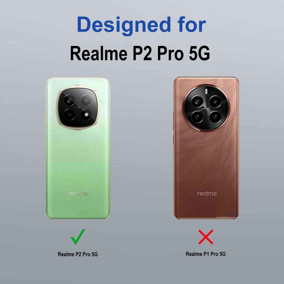 Zapcase Back Cover for Realme P2 Pro 5G | Space-Black