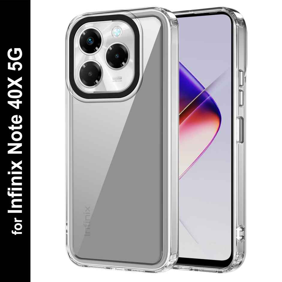 Zapcase Back Cover for Infinix Note 40X 5G | Space-Clear