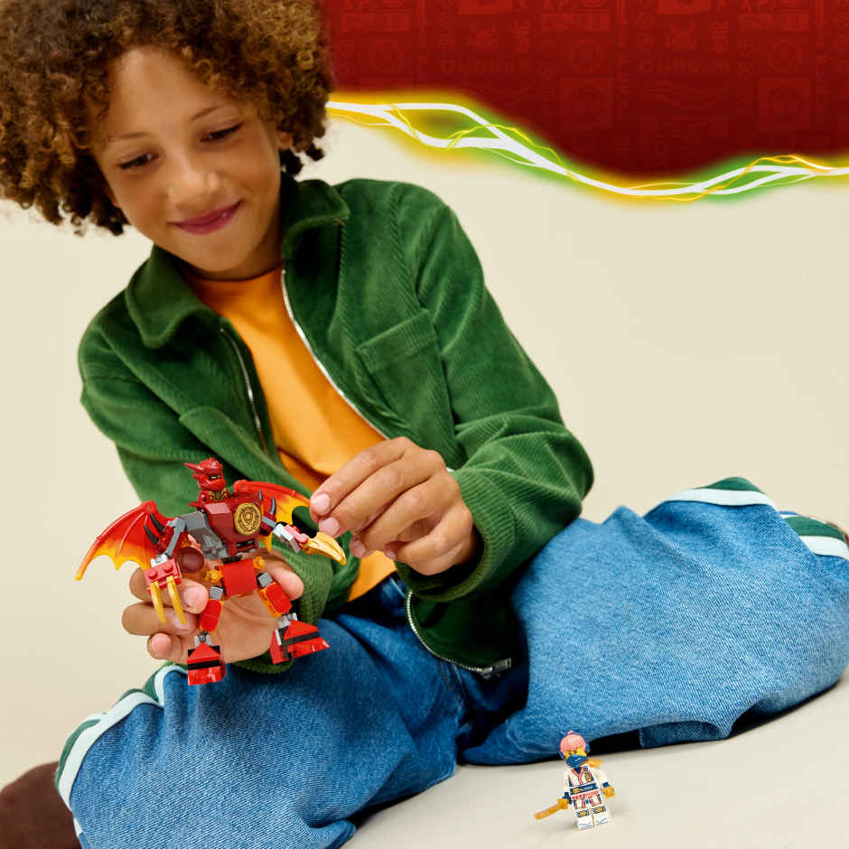 LEGO NINJAGO Kais Dragon Mech Battle Pack Mech Toy 71851