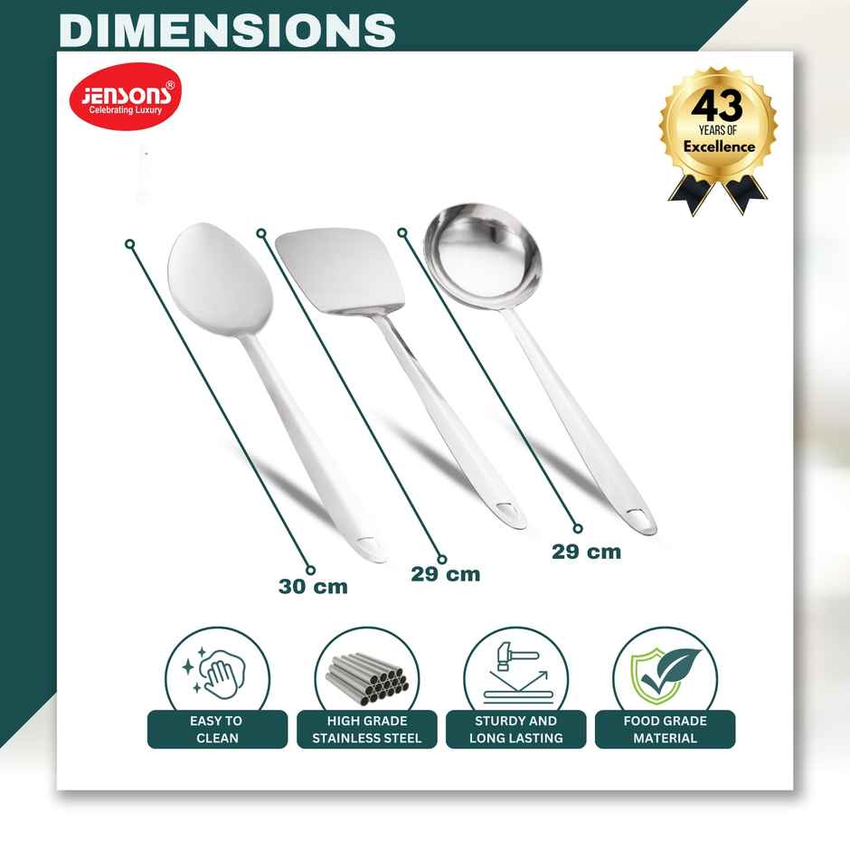 Jensons Ss 3 Pcs Kitchen Tool
