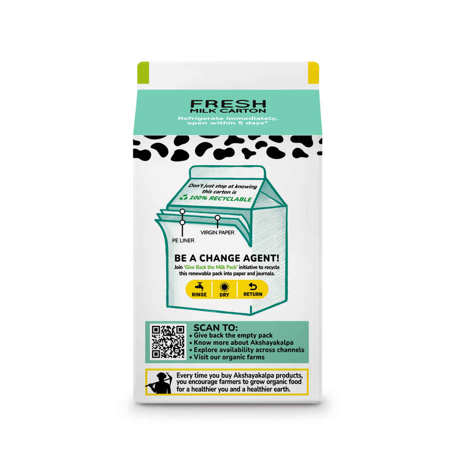 Akshayakalpa Lactose Free Fresh Milk