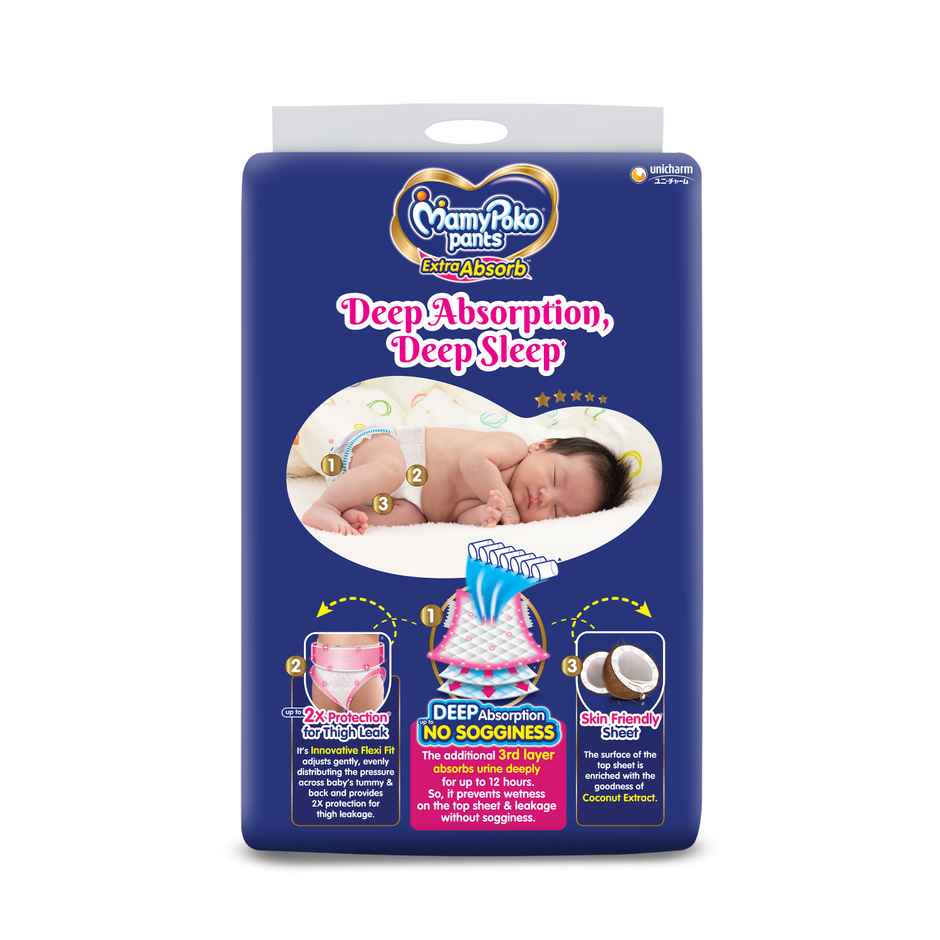 Mamypoko Extra Absorb Pant Style Diaper | NB | 99 pcs
