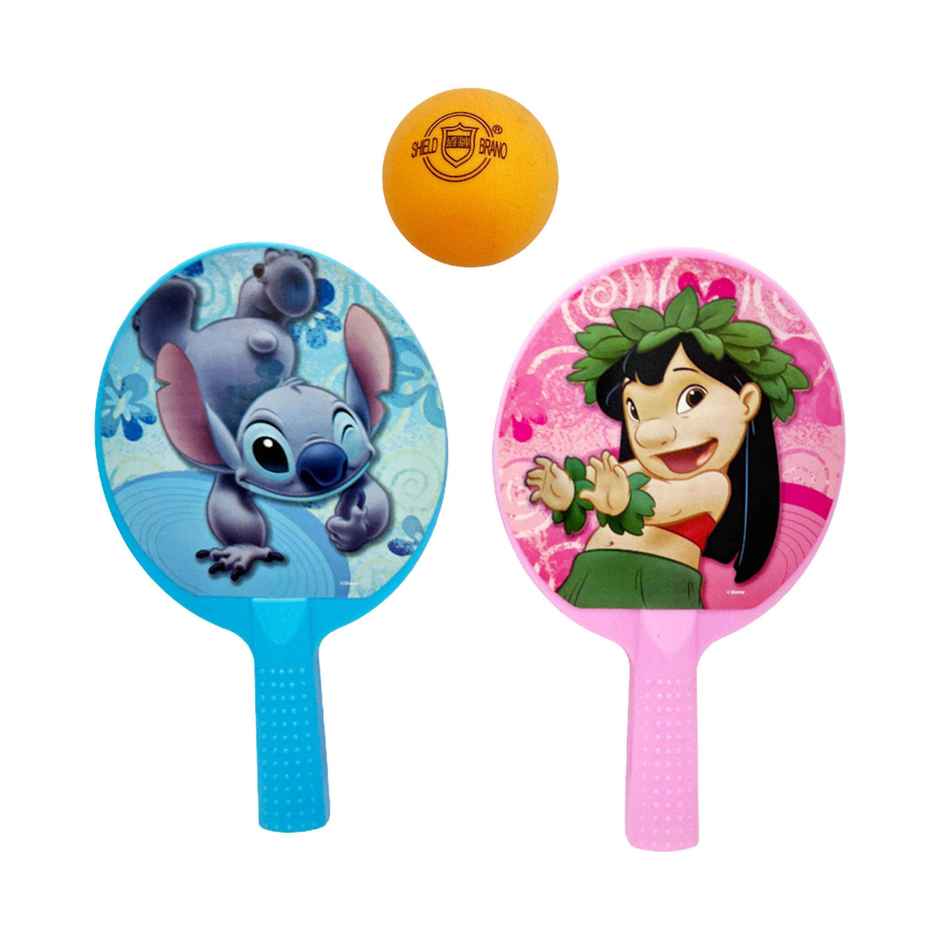 Kriiddaank Stitch Mini Ping Pong Set for Kids, Paddle Rackets with Ball, Lightweight & Easy-Grip