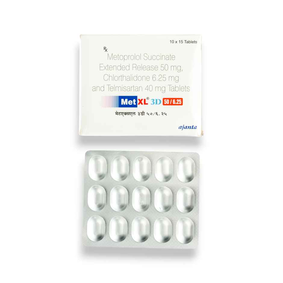 Met XL 3D 50/6.25 Tablet ER