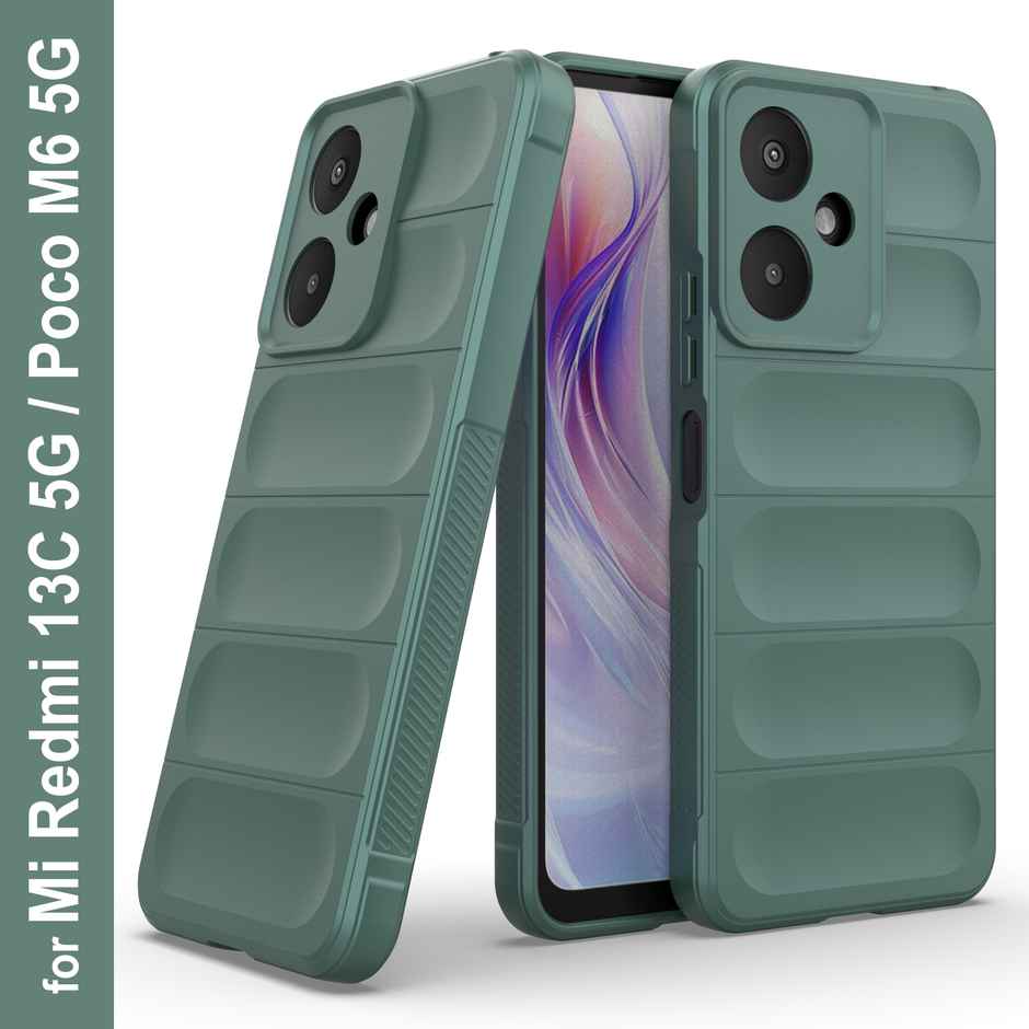 Zapcase Back Cover for Redmi 13C 5G | Magic-DarkGreen