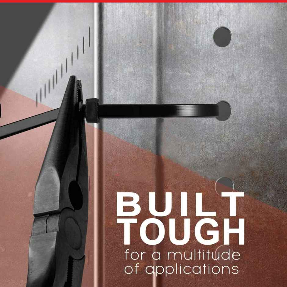 Robustt Cableties - 400 mm x 4.8mm | Black | 100 Pcs