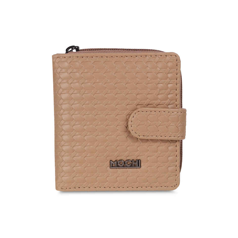 Mochi Beige Synthetic Wallet for Women | 95-139-20