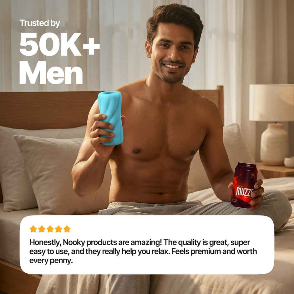 Nooky Tease 2 in 1 Intimacy Kit Mens Stroker and Aphrodisiac Chocolate