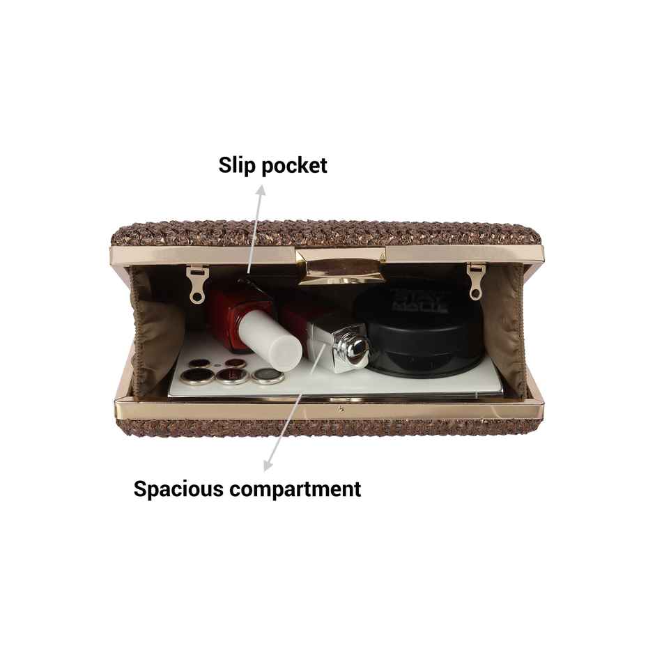 Mochi Bronze Synthetic Hand Bags for Women | 38-114-46