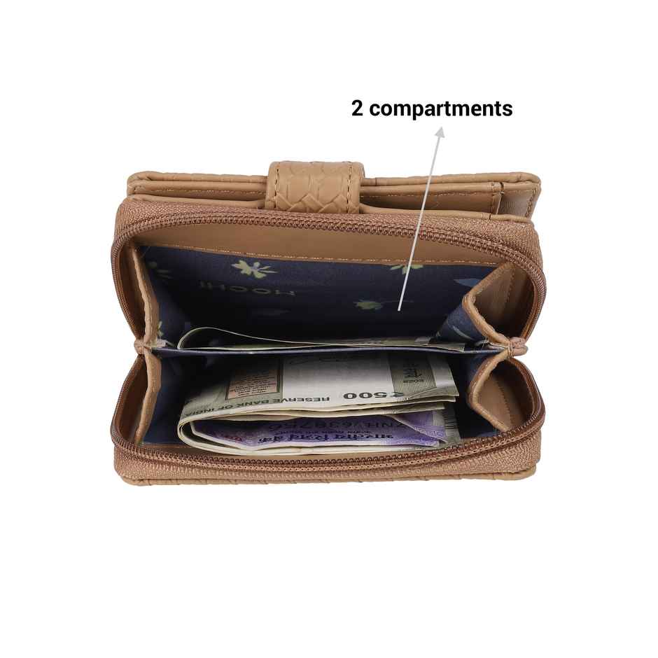 Mochi Beige Synthetic Wallet for Women | 95-139-20