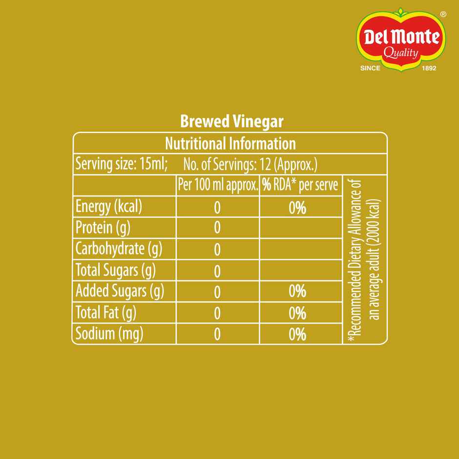 Del Monte Brewed Vinegar
