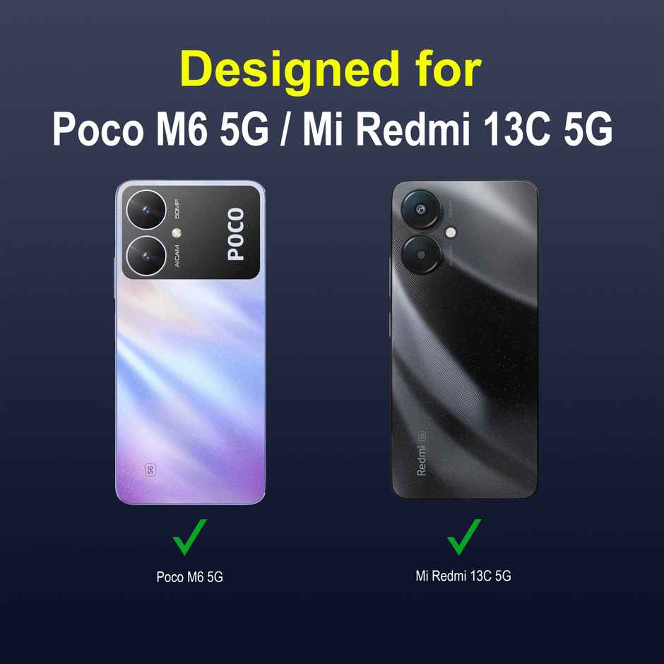 Zapcase Back Cover for Poco M6 5G | Magic-Sapphire