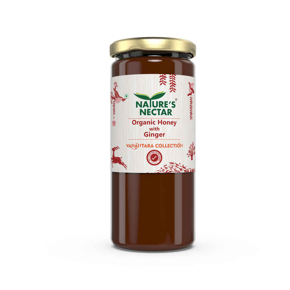 Nature's Nectar Organic Honey with Ginger for Cough