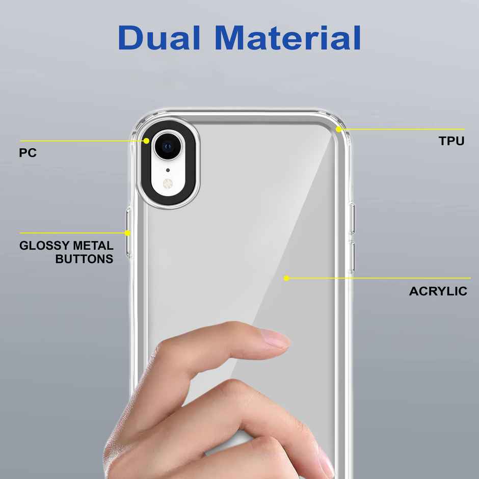 Zapcase Back Cover for Apple iPhone XR | Space-Clear