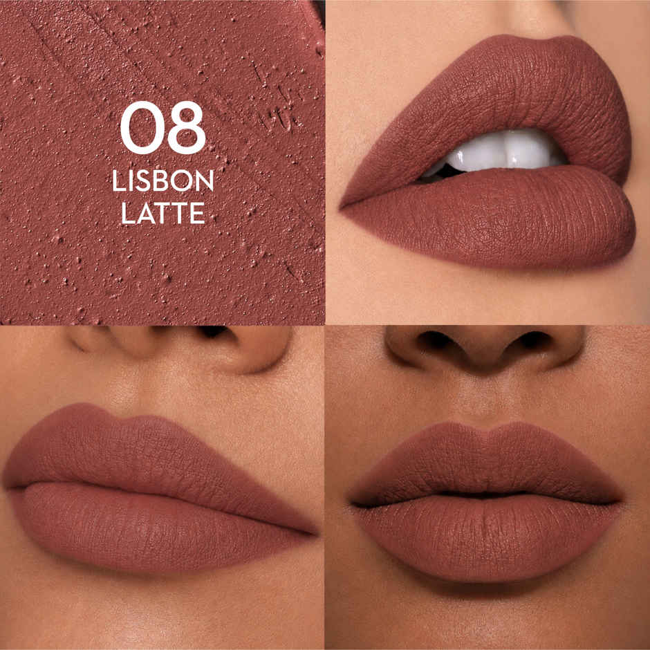 SUGAR Cosmetics Glide Peptide Serum Lipstick | 08 Lisbon Latte