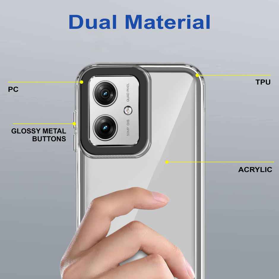 Zapcase Back Cover for Motorola g64 5G | Moto g64 5G | Space-Black