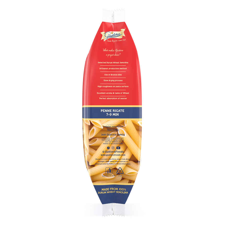 Gustora Penne Rigate Pasta