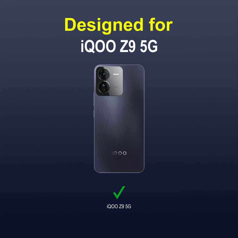 Zapcase Back Cover for iQOO Z9 5G | Magic-Sapphire