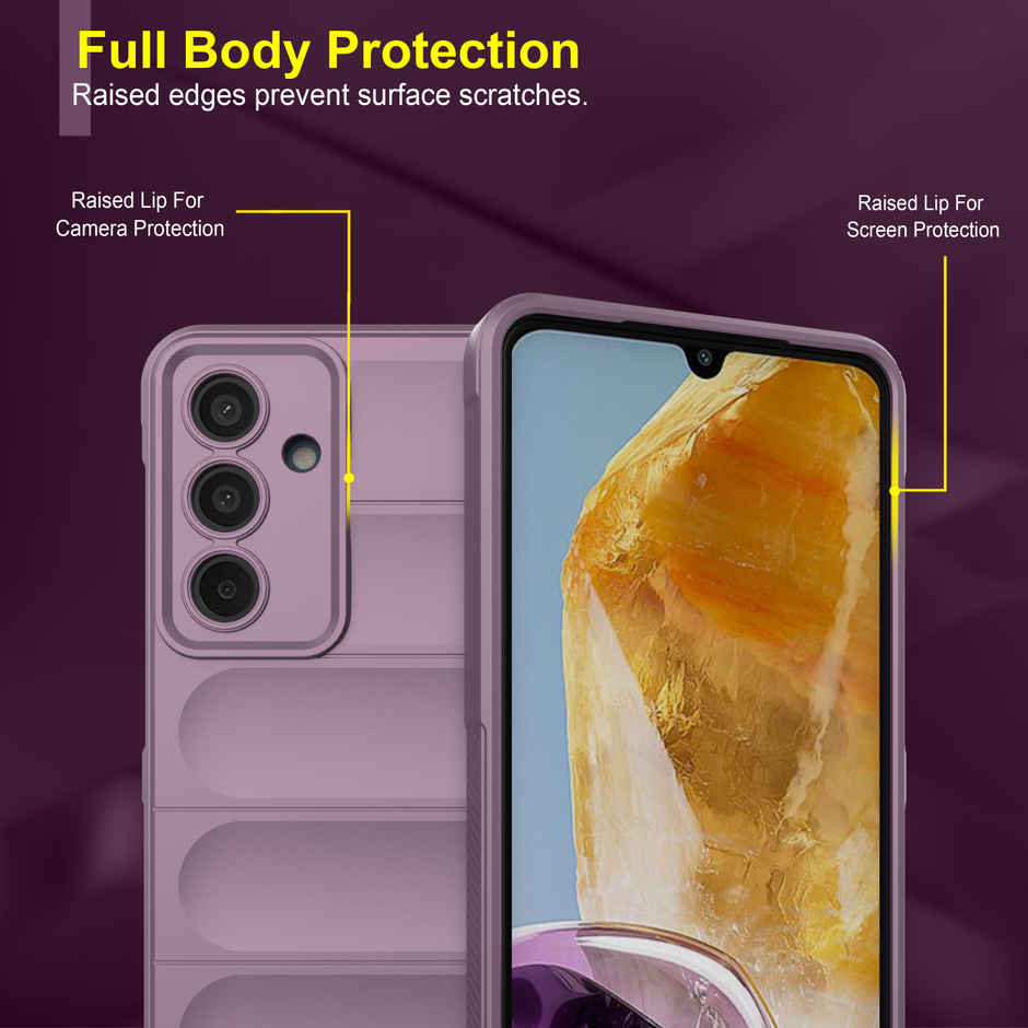 Zapcase Back Cover for Samsung Galaxy F55 5G | Magic-Lavender