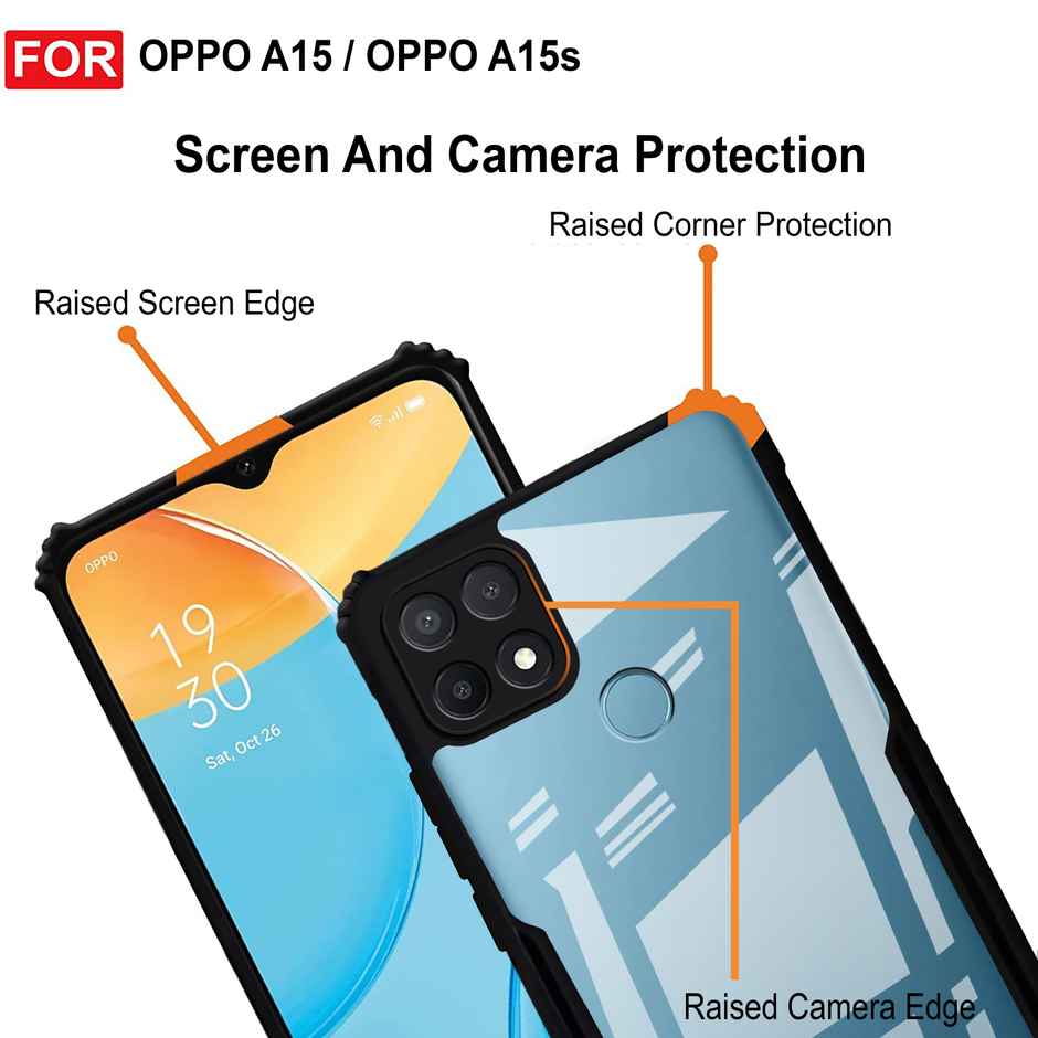 Zapcase Back Cover for OPPO A15 | OPPO A15s | Matte-Black