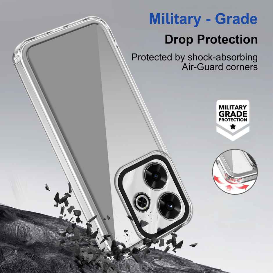 Zapcase Back Cover for Mi Redmi 13 5G | Space-Clear