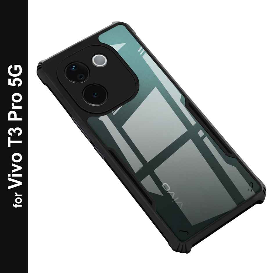 Zapcase Back Cover for Vivo T3 Pro 5G | Matte-Black