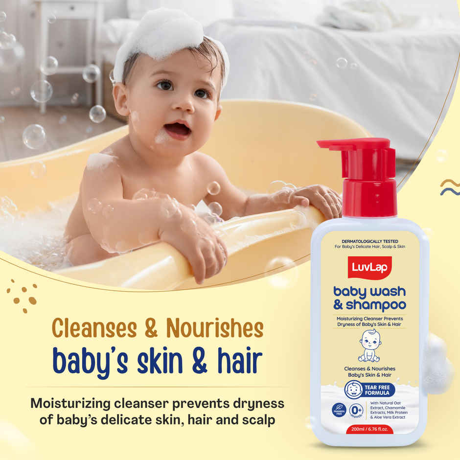LuvLap Baby Wash and Shampoo