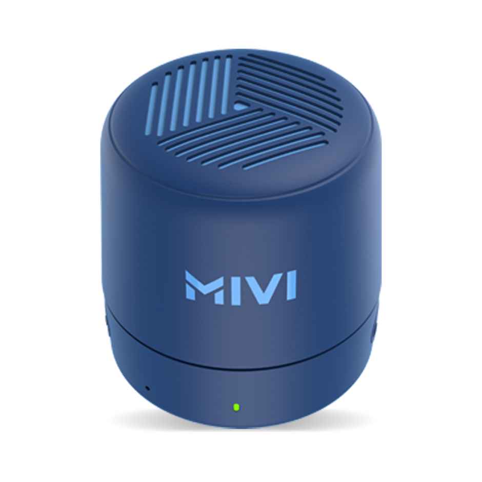 Mivi Play 5W Bluetooth Speakers Wireless with 12 Hours Playtime. Wireless Speaker Made in India with Exceptional Sound Quality, Portable and Built in Mic-Blue