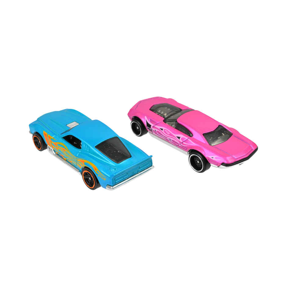 Hot Wheels 2-Car Pack of 1:64 Scale VehiclesTheme-HWD01