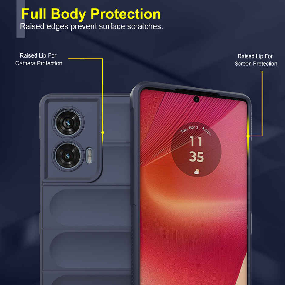 Zapcase Back Cover for Motorola Edge 50 Fusion | Magic-Sapphire