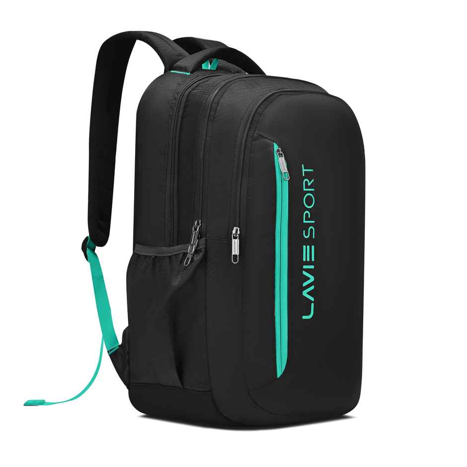 Lavie Sport Unisex Maverick 35 L Laptop Backpack| Fits Upto 15 Inch Laptop | Black