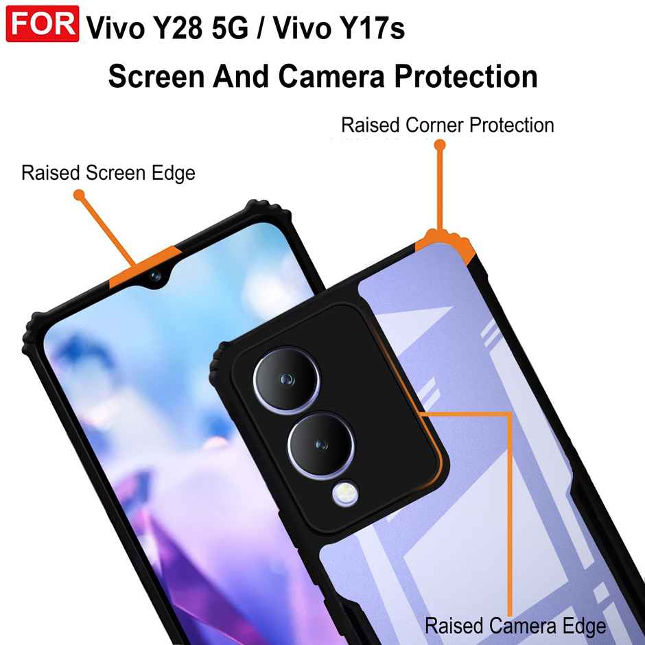 Zapcase Back Cover for Vivo Y28 5G | Matte-Black
