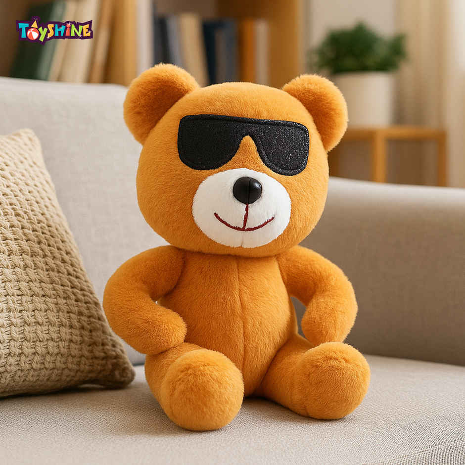 Spanker Cool Teddy Soft Toy with Sunglasses Cute Plush Bear for Kids | 21 cm