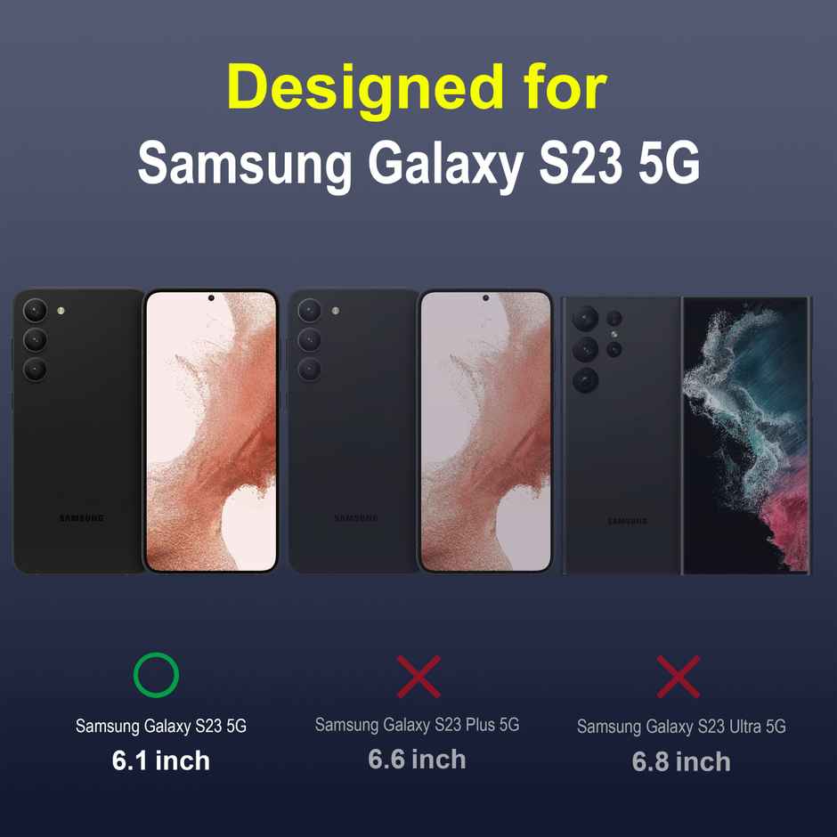 Zapcase Back Cover For Samsung Galaxy S23 5G (Magic-Sapphire)