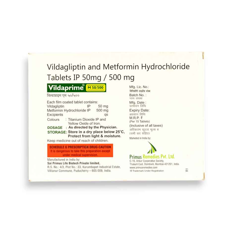 Vildaprime M 50/500 Tablet