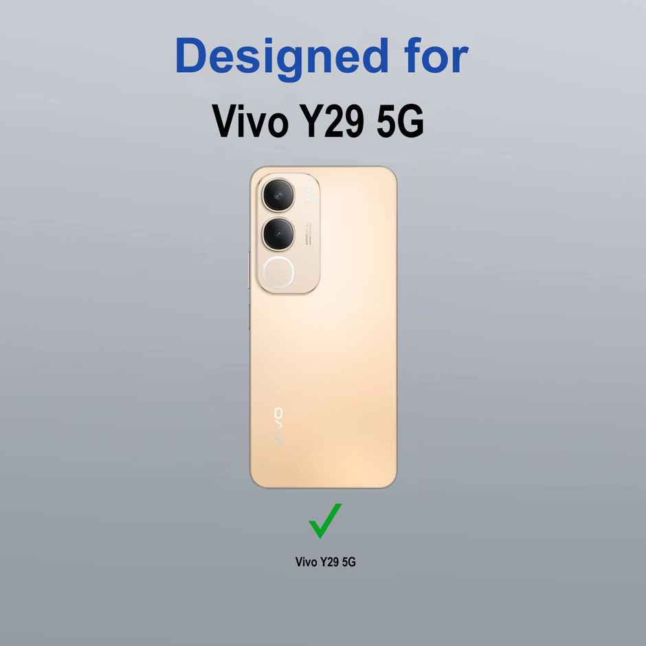 Zapcase Back Cover for Vivo Y29 5G | Space-Black