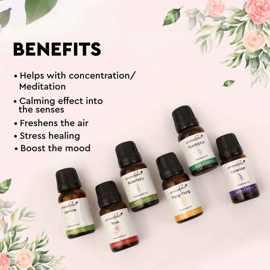 Aromahpure Fragrance Oil | Floral Series | Set of 6