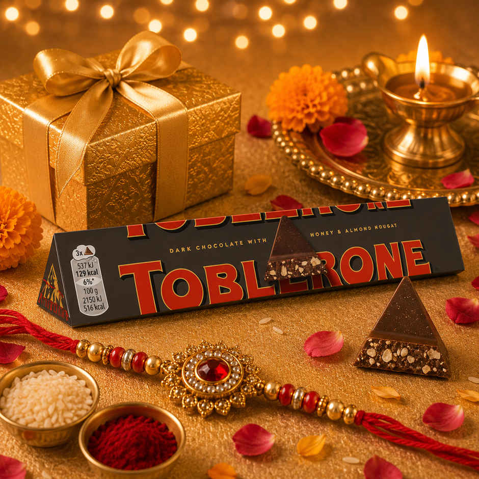 Toblerone Swiss Dark Chocolate With Honey & Almond Nougat