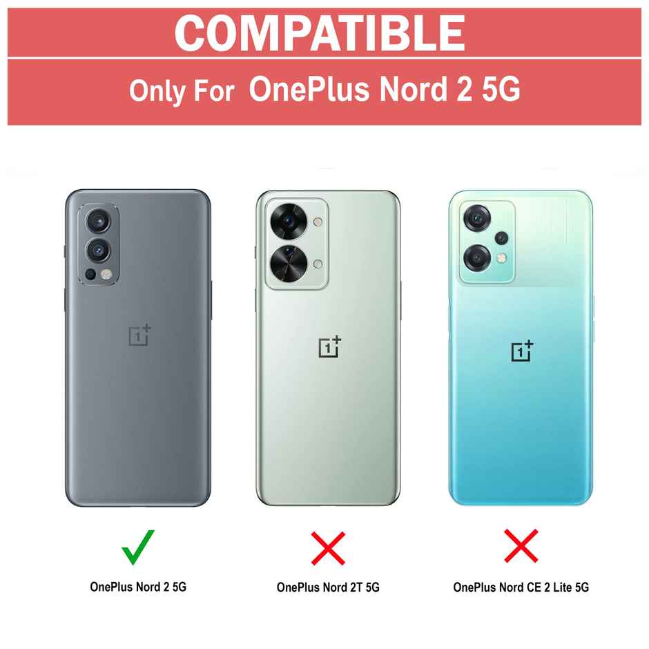 Zapcase Back Cover for OnePlus Nord 2 5G | Matte-Black