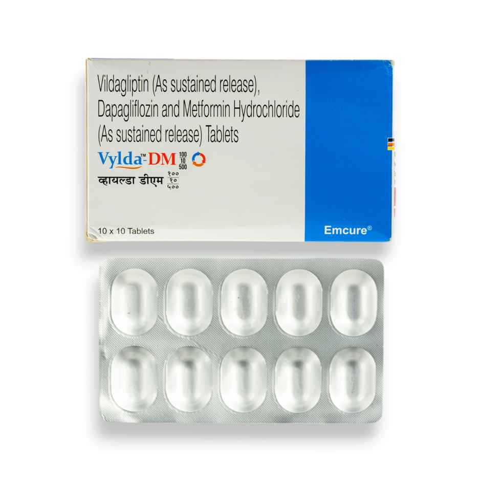 Vylda-DM 100/10/500 Tablet SR